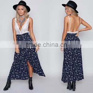 Hottest Gypsy Lady Clothing Boho Chic Latest Printed Wrap Maxi Skirt thumbnail-6