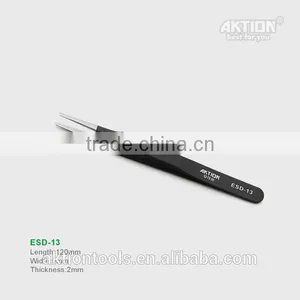 Factory Direct Sale ESD10-17anti-static Tip Elbow201stainless Steel Tweezers thumbnail-3