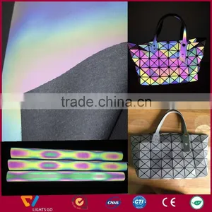 2016 Hot Sell Flash Colorful Rainbow Reflective Fabric for Cloth thumbnail-3