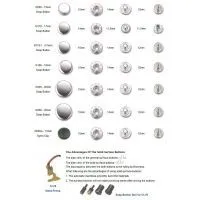 Snap Button, Snap Fastener, Button Fastener, Metal Fastener, Metal Snap, Spring Button, Press Button thumbnail-2