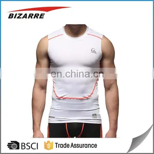 Polyseter/spandex All Over Printed Tank Tops for Men Gym Wear in Bulk Wholesale thumbnail-1