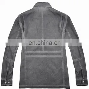 2015 Last Fashion Mens Spring Fit Handsome Fashion Leather Jacket thumbnail-3
