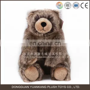 Forest Wild Animal Big Size Plush Toy Fur Grizzly Bear thumbnail-4