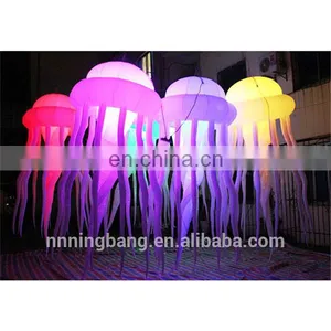 Party Decorating Inflatable Jellyfish Balloon With Led Light thumbnail-1