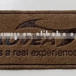 Custom Embossed Branded PU Leather Patch Laser Cut Leather Logo Patch thumbnail-6