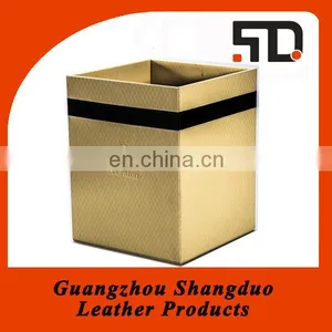Express Excellent Handmade Leather Recycle Office Bin thumbnail-1