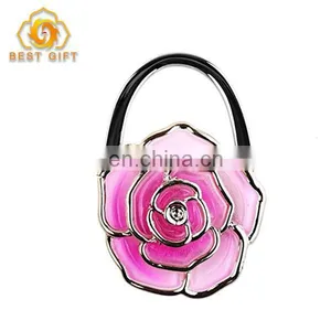 Hot Fashion Beautiful Metal Rose Purse Hanger thumbnail-5