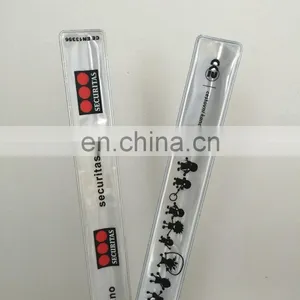 Custom Pvc Reflective Slap Wrap Bracelet With Printing Logo thumbnail-4