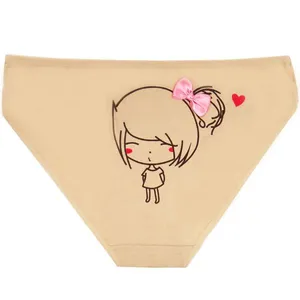 Yun Meng Ni Sexy Underwear Back Cute Young Girl Printed Briefs Soft Cotton Women Panties thumbnail-5