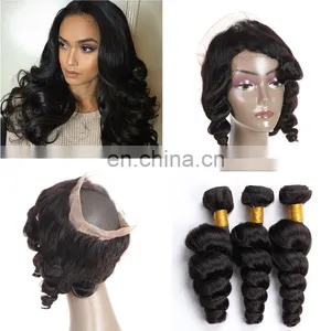 Wholesale Virgin Hair Vendors Lace Frontal With 360 Lace Band Virgin Human Hair Pre Plucked 360 Lace Frontal Closure thumbnail-4