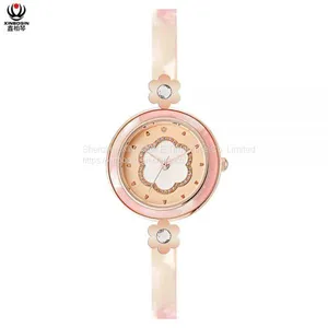 XINBOQIN Manufacturer OEM Women Waterproof Japan Movement PC21 Quartz Acetate Watch thumbnail-2