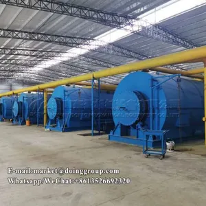 EU Certified 50ton Per Day Waste Tire and Plastic Pyrolysis Plant Oil Pyrolysis Machine for Rubber Processing thumbnail-3