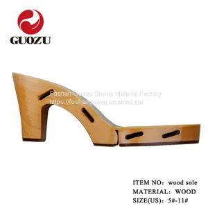 Solid Wood Sole Women Sandal Wood Sole thumbnail-1