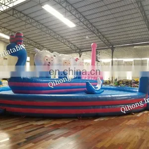 Funny Kids Jumping Round Bouncy Inflatables New Designed Blow Up Round Castles For Sale thumbnail-3