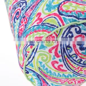 New Design Decorative Outdoor/Indoor Paisley Printed Boudoir Pillow for Bench thumbnail-5