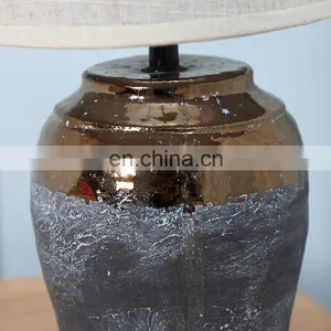 Top Sale European Hotel Bedside Light Custom Logo Home Decor Antique Ceramic Lamp thumbnail-2