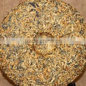 Golden Buds Tea Cake,Top Yunnan Dianhong Black Tea thumbnail-1