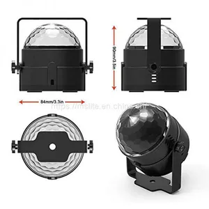 Party Lights Disco Ball Strobe 7 Colors Sound Activated Stage Effect With Remote Control thumbnail-2