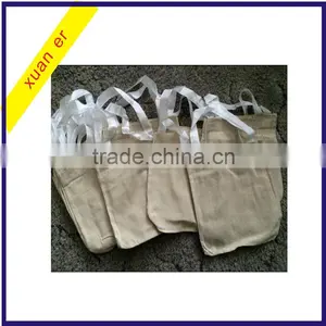 2015 Top Selling Products 8"x8" Reusable Natural Color Canvas Bag for Wholesale thumbnail-2
