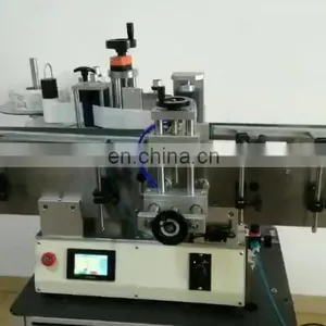 Factory Jar Round Bottle Labeling Machine Semi Automatic Label Equipment Manual Sticker Label Machine for Plastic Glass Bottle thumbnail-1