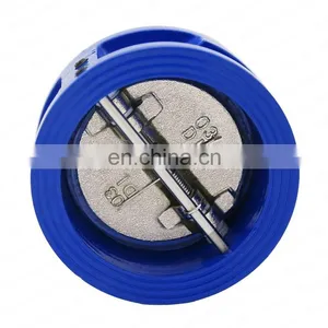 Bundor DN80 Factory Price PN16 Wafer Check Valve Manufacturer Double Door Wafer Check Valve thumbnail-2
