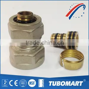 Profession Compression Coupling Demountable Brass Screw Fittings for PAP Pipes thumbnail-5