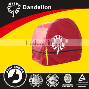 5' Round x 8' Across Coil Bag Tarp w/ Chain Flaps for Flatbed Truck thumbnail-1