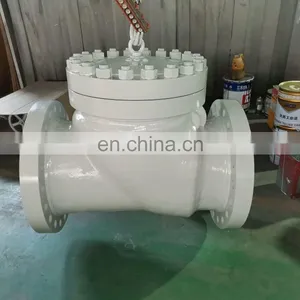 API6D BS1868 SWING CHECK VALVE 18inch 600lb Carbon Steel Body Non Slam Check Valve With Heavy Duty Valvulas de Control thumbnail-2