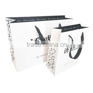White Fashion Paper Shopping Bag thumbnail-3