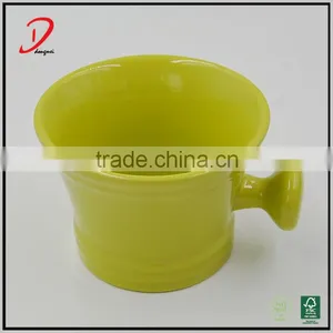 Colorful Ceramic Shaving Soap Bowl With Handle thumbnail-3