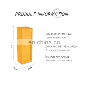 Wall Mounted Smart Parcel Drop Box For Mail And Parcel Outdoor Parcel Delivery Box thumbnail-5