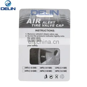 Tire Valve Cap With Pressure Indicator Tyre Pressure Monitor Valve Caps 36 PSI 2.4 Bar Air Alert Tire Valve Caps thumbnail-4