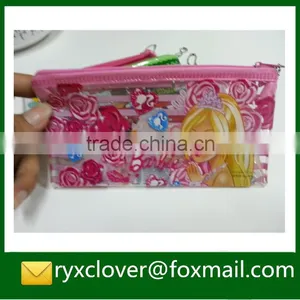 Clear PVC Zipper File Bag Pencil Bag With Cartoon thumbnail-4
