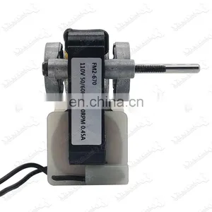 FM2-670 110v 50hz 60hz Refrigerator ac dc Shade Pole Motor thumbnail-3