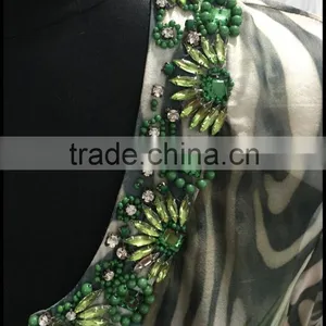 Chiffon Printed Blouse for Middle Aged Women thumbnail-4