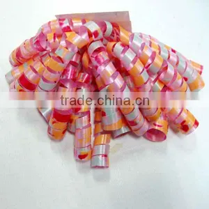 Colorful SP Metallic Curly Ribon Bow for Decorations or Chrismas Packing,gift Packing Decoration Bow thumbnail-1