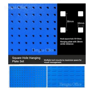 High Capacity Double Sided Pegboard Tool Stand | Durable Metal Storage Cart For Automotive Industrial Maintenance Center thumbnail-4