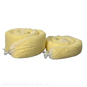 Yellow Color Chemical Hazmat Absorbent Booms For Chemical Plant thumbnail-4