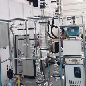 Wiped Film Distillaion Quality Oil Wiped Film Evaporator Lab Molecular Distillation Closed Loop Extractor Essential Oil Machine 5M2 Evaporate thumbnail-5