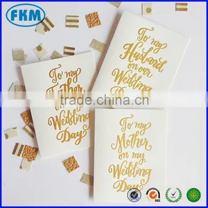Gold Foil Greeting Card for Wedding Day thumbnail-2