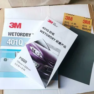 3M Wetordry Abrasive Sheet 401Q P1500/P2000 5 1/2 in X 9 Silicon Carbide Waterproof Medium Hardness Car Sanding thumbnail-2