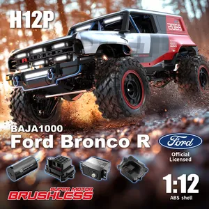 MJX Hyper Go H12P 1:12 Brushless 4WD Off Road RC Truck | 120M Control Range RTR Rock RC Car thumbnail-1