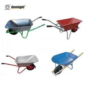 OEM Steel Tray Wheel Barrow With Pneumatic Wheel for African Importers OEM Bulk Order Support for Farm Construction and Garden Use thumbnail-2