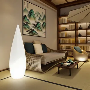 16 RGB Color LED Floor Lamp Modern Drip Shaped Decorative Lawn Lights for Outdoor Garden Dining Room Hotel Christmas Halloween thumbnail-1