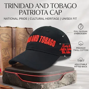 Blank Hats Wholesale Patriotic Commemorative Text Graphic Embroidered Hat Structured Cotton Sun Cap thumbnail-1