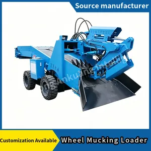 Mini Compact Wheel Mucking Loader Low Body Narrow Tunnel Rock Mucking Machine For Small Mine thumbnail-1