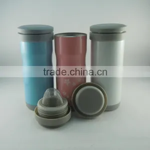 2016 Newly Hot Sale Concise Manufactured Double Wall Stainless Steel Vacuum Flask With Flastic Lid thumbnail-2