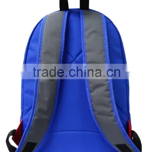 Casual Aqua Blue 600D Polyester Backpack thumbnail-3