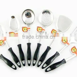 Eight Pieces of Stainless Steel Kitchen Tools With Bakelite Handle thumbnail-1