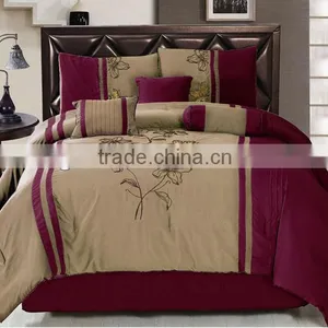 100% Polyester Patchwork Embroidered Duvet Comforter Set thumbnail-1